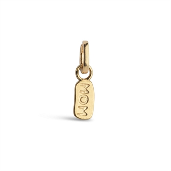 Enamel My Mom charm i forgyldt sølv - C011G